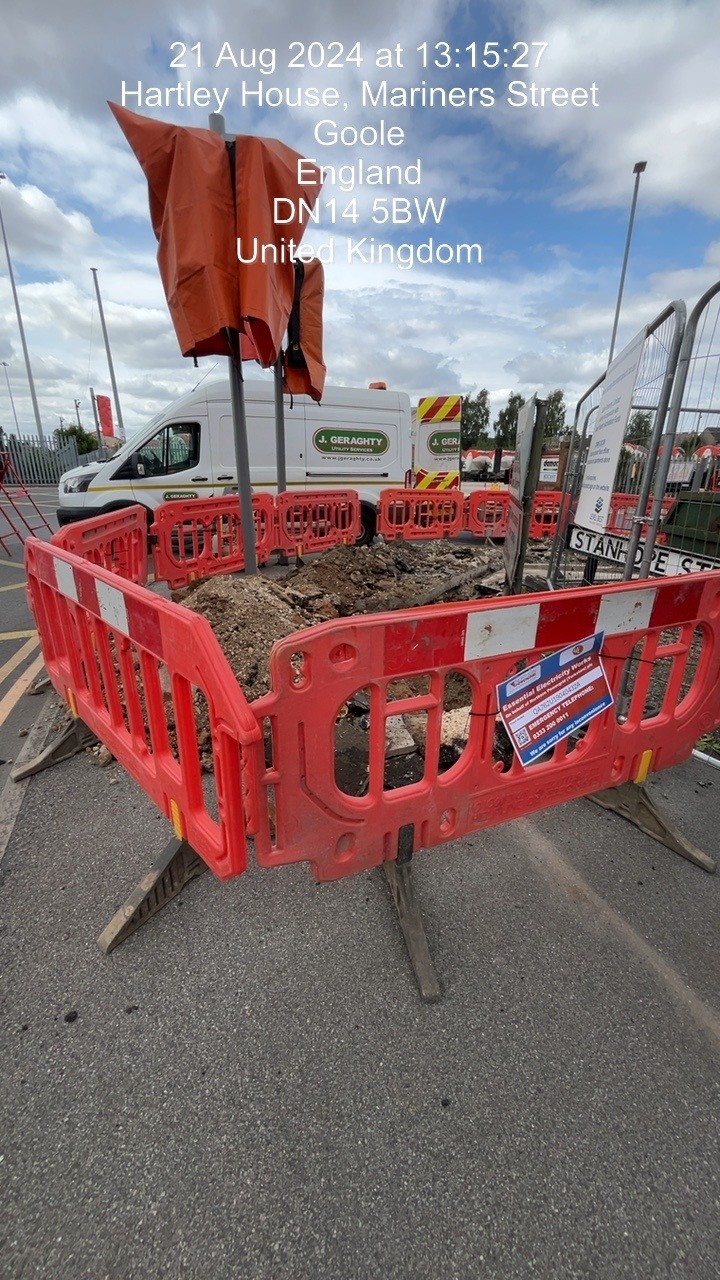 Former public crossing relocated for new office refurbishment Goole